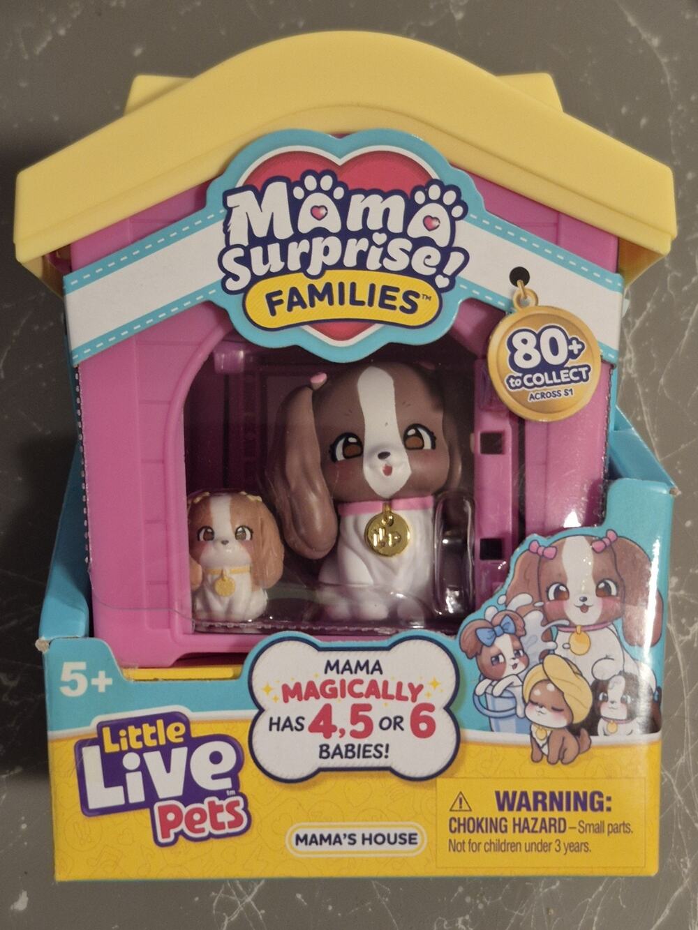 Little Live Pets Dog House Spaniel Play set Mama Surprise Families